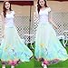 Ashir Aley Woman's Beautiful Chiffon Floral Summer Long Maxi Skirt