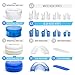 Dorooz Anti Snoring Devices Set - Snoring Solution - Snore Stopper Set - 2 Anti Snoring Mouthpiece | Sleep Mouth Guard - 8 Silicone Nasal Dilators | Snoring Nose Vents - Stop Snoring Devices