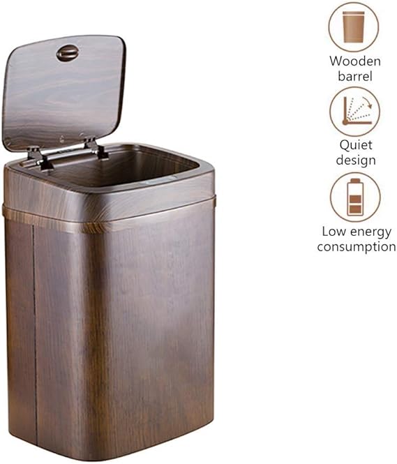 Xiaoyue Cocina Bote de Basura con Tapa, 8L Inteligente de la Basura de