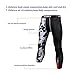Athmile Mens Compression Leggings Pants,Baselayer Running Tights, 3/4 Cool Dry Sports Capri Pants,Camouflage, Black