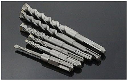 Generic 1pcs M20X200cm : Chrome steel percussion drill bit Cement drill hole saw Wall Drill Round handle forBuilding site diameter M6-M20