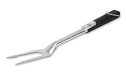 Pit Boss Soft Touch BBQ Fork, Black/Silver