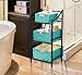Sorbus Set of 9 Storage Baskets for Organizing, Mesh Hand-Woven Design, Linen Closet Organizers and Storage, Organizer Storage Baskets for Shelves, Variety Pack Organizers and Storage (Aqua)