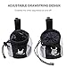 AMZNOVA Dog Treat Bag, Puppy Training Pouch Pet Small Dog Bait Holder, Animal Walking Snack Container Best Hiking Toys Pack Dispenser Carries, Black
