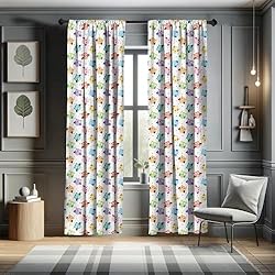 Ambesonne Owls Curtains, Confused Funny Angry