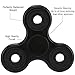 UNI-Novelty Tri-Spinner Fidget Toy Hybrid Ceramic Bearing Stress Reducer for ADD, ADHD, Anxiety, and Autism Adult Children with EVA Bag and Cleaning Cloth (Black)