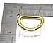Okones 8Pcs,1'' Inner Width,Solid Brass Opening D Ring for Straps Bags Purses Belting Leathercarft (insides 1'')