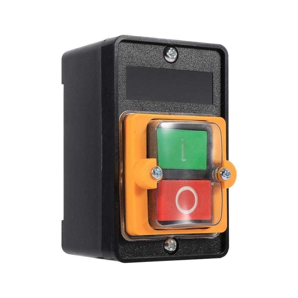 Aramox ON/OFF Push Button Switch Waterproof Stop Start Switch Machine Tool Accessories 10A 380V