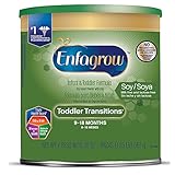 Enfagrow Toddler Transitions Soy Formula - Milk & Lactose Free - Powder Can, 20 oz (Pack of 4)