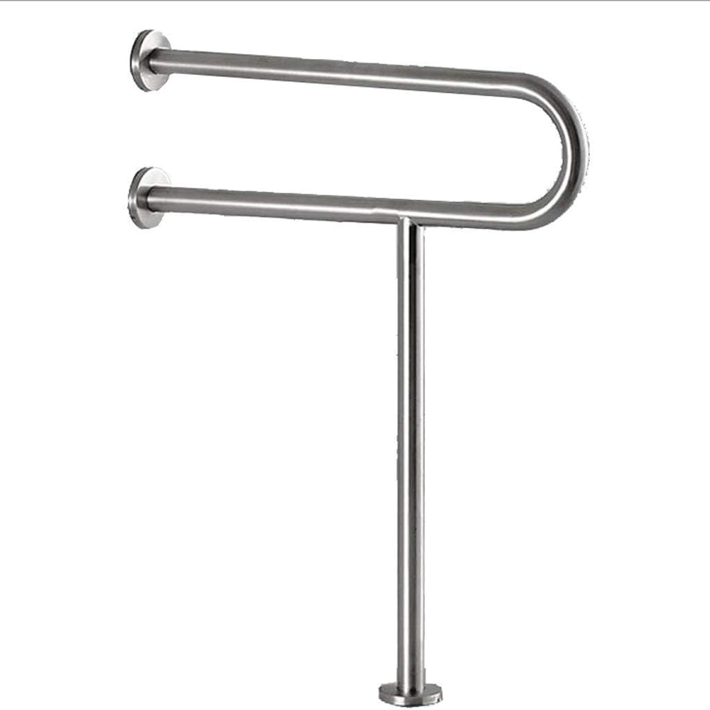 YYZ Non-Slip Toilet Single Lever Handrail -304 Stainless Steel Armrest Suitable for Hospital Elderly Apartment Bathroom,Bright Light