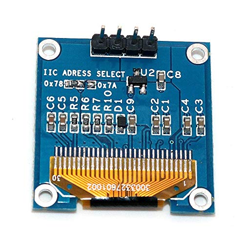 Organizer OLED Display Module 128 x 64 OLED Display I2C IIC SPI 0.96inch Arduino OLED Display IIC Serial OLED Module with SSD1306 for Raspberry Pi and Microcontroller - White Light (3pcs)