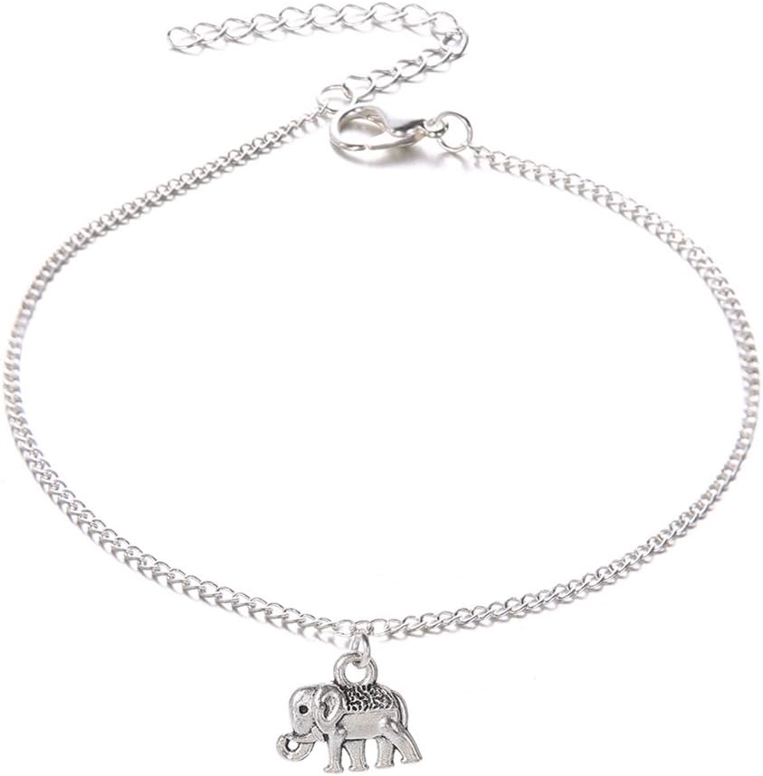 Women Elephant Pendant Anklet Ankle Bracelet Beach Sandals Barefoot Jewelry Gift