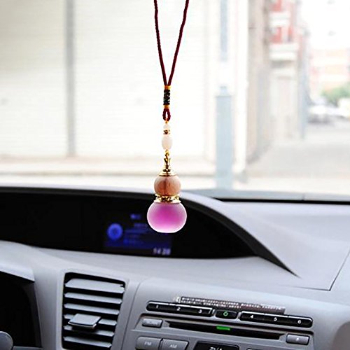 image for daffodilblob Glass Gourd Shaped Car Home Hanging Perfume Air Freshener