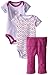 Yoga Sprout Baby-Girls 3 Piece 2 Bodysuits and Pant Set Lotus
