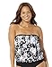 Swimsuits For All Women's Plus Size Bandeau Blouson Tankini Top