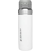 Stanley Quick Flip GO Water Bottle 36 oz | Push Button Lid | Leakproof and Packable for Travel and Sports | Insulated Stainless Steel | BPA-Free | Polar