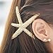 Ella-jewelry Fashion Stylish Metal Starfish Hairclip Special Sea Lover Star Hair Clip for Women Girl Baby