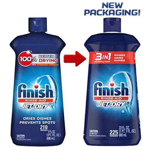 Finish JetDry Rinse Aid, Dishwasher Rinse and Drying Agent, 23 fl oz