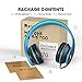 IAXSEE I70 Headphones with Microphone and Volume Control for Kids Boys Lightweight Adjustable Headsets for iPad iPod Android Cell Phones Laptop Tablet Computer(Black Blue)