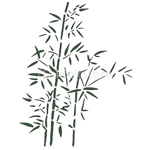 Imported Bamboo Leaf Pattern Wall Painting Stencil Pattern Home Art