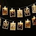 LE 20 LED Photo Clips String Light, Battery Powered, 9.84ft Warm White LED Clips Lights Fairy Twinkle Lights for Wedding Party Christmas Home Decor, Hanging Photos, Memos, Cards and Artwork