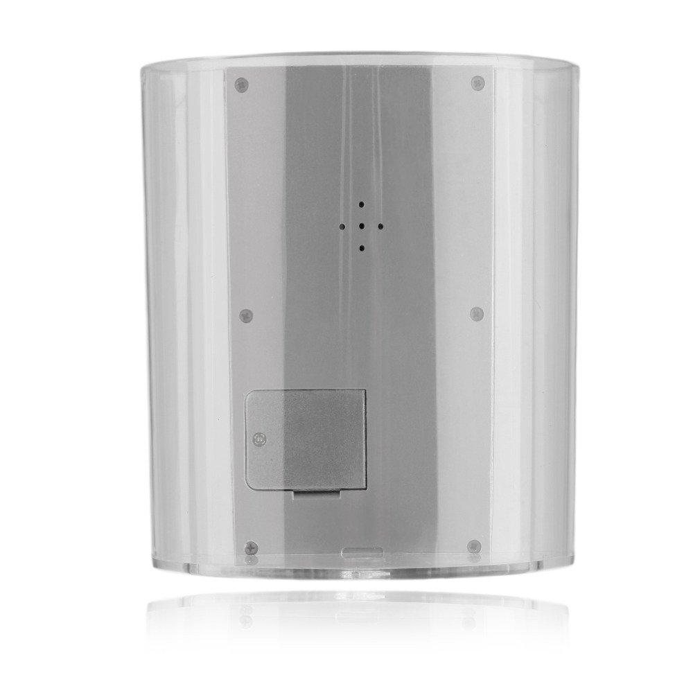 Michelle Grey & Transparent ABS multi-functions Digital Desk Pen/Pencil Holder LCD Alarm Clock Thermometer & Calendar Display Home Décor