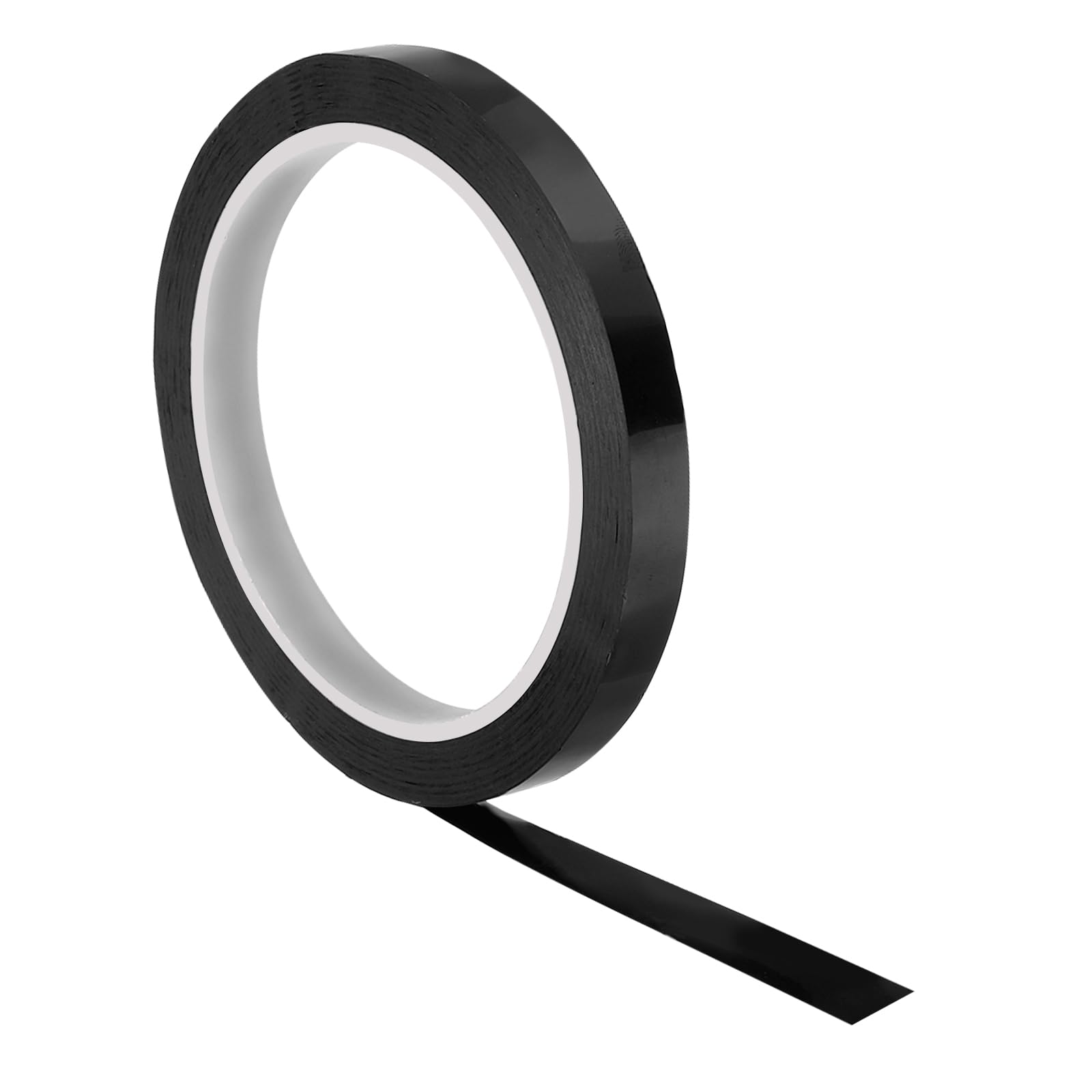 PATIKIL 55 Yards/50M Grip Finishing Tape, 0.4 Inch PU Racquet Finishing Tapes Racket Accessories Sticky Seal for Tennis Badminton, Black