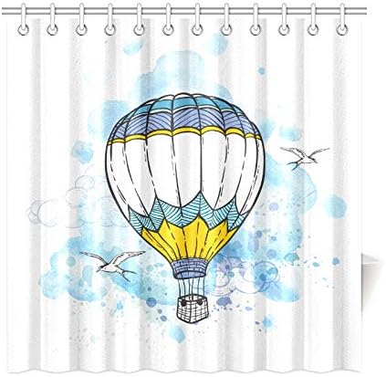 Decoración del hogar Cortinas de baño Cenefa de ventana Globo de aire