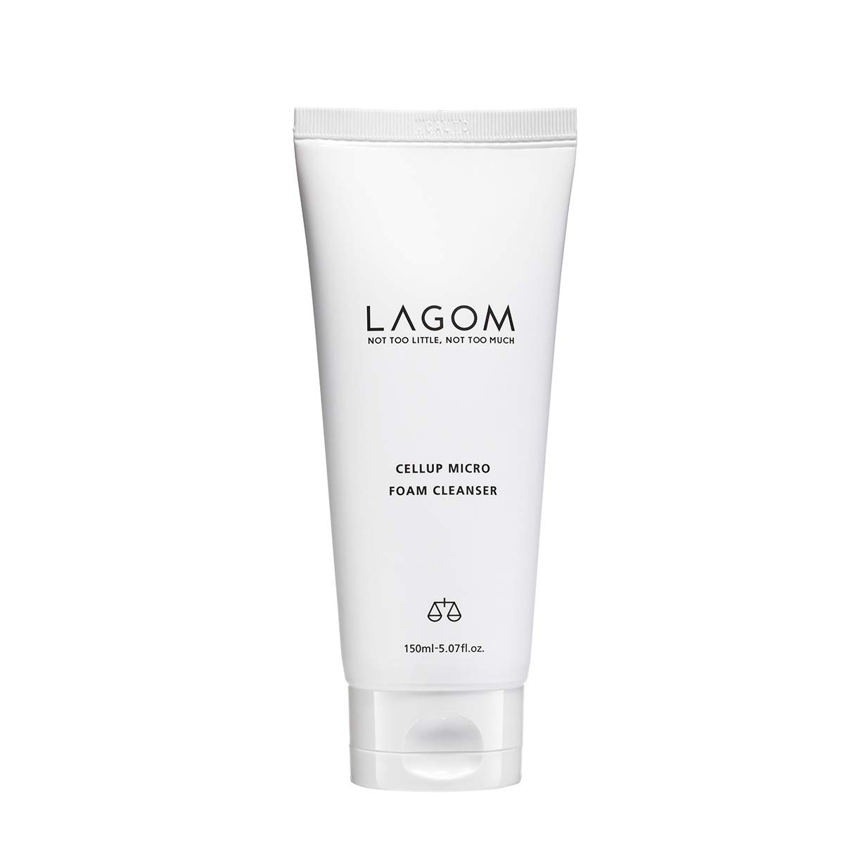 Lagom Cellup Microfoan cleanser - 190 ml - Contains DermafluxTM, Hydrogenated Lecithin, leaf soap dish and soap berry extract.