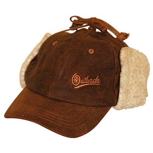 Outback Trading Co Men's Co. Leather Mckinley Cap Brown Medium