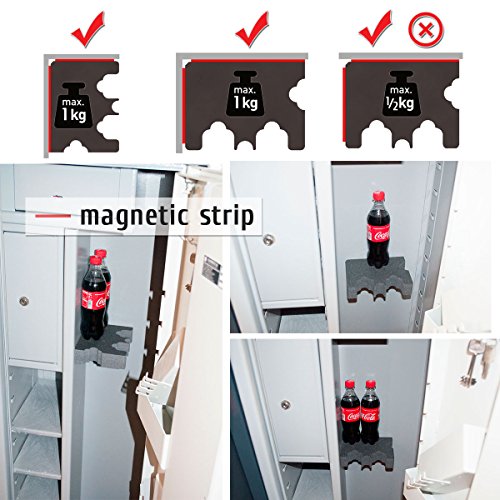 Three Gun Foam Rack - 2 Optical Scopes 1 Without Optics- Rifle Barrel Rest Magnetic Strip - Gun Storage - Weapon Rack Gun Safe Free Standing - Gun Rack Pegboard - Gift Man