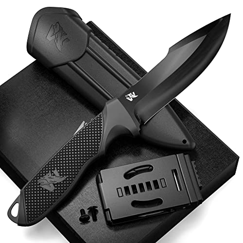 ODENWOLF WOLFII Full Tang Survival Knife with Sheath and Multi Lok