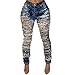 VICVIK Women Knee Casual Stylish Hip Hop Skinny Denim Ripped Boyfriend Jeans (M)