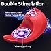 Vibrating Penis Ring Full Silicone Cock Ring Premium Waterproof Rechargeable Erection Electric Shock Ring Erection Enhancing Sex Toy for Man or Couples Play