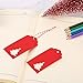 Sumind 100 Pack Paper Gift Tags Crafts Tags Hollow Christmas Tree Design Hang Labels with 30 Meters Twine for Christmas Wedding Favor (Red)