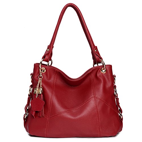 Wine Red Handbag. Women Handbags Fashion Handbags for Women PU Leather