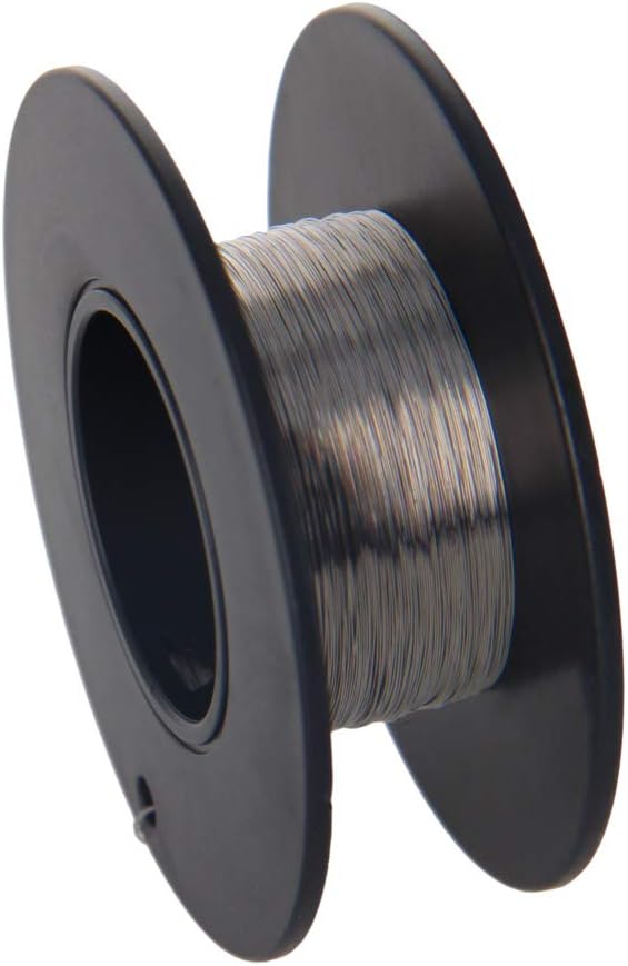 Fielect 0.15mm50m Superfine Heating Wire Wrapping Cr20Ni80 Resistor Wire for Heating Elements 1Pcs