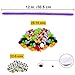 440 Pieces Halloween Pom Pom and Pipe Cleaner Kit Including 140 Pieces Chenille Stem, 130 Pieces Pom Poms and 170 Pieces Wiggle Googly Eyes for Craft DIY Art Supplies