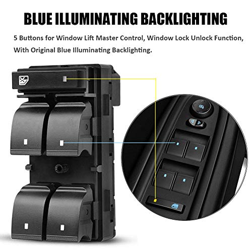 image for MARSAUTO Driver Side Power Window Master Control Switch for Chevy Silv