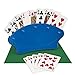 Imperial Home 4 Pack Game Night Playing Card Holders - Standing Plastic Playing Card Holder