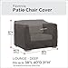 Classic Accessories Ravenna Water-Resistant 38 Inch Deep Seated Patio Lounge Chair Cover, 2-Pack, Patio Furniture Covers, Dark Taupe/Mushroom/Espresso