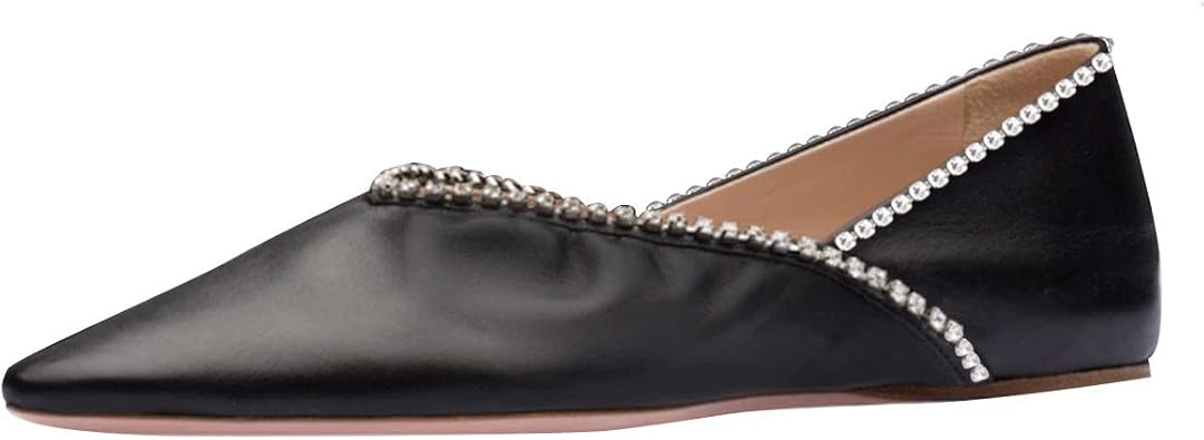 women's pointed toe flats wide width