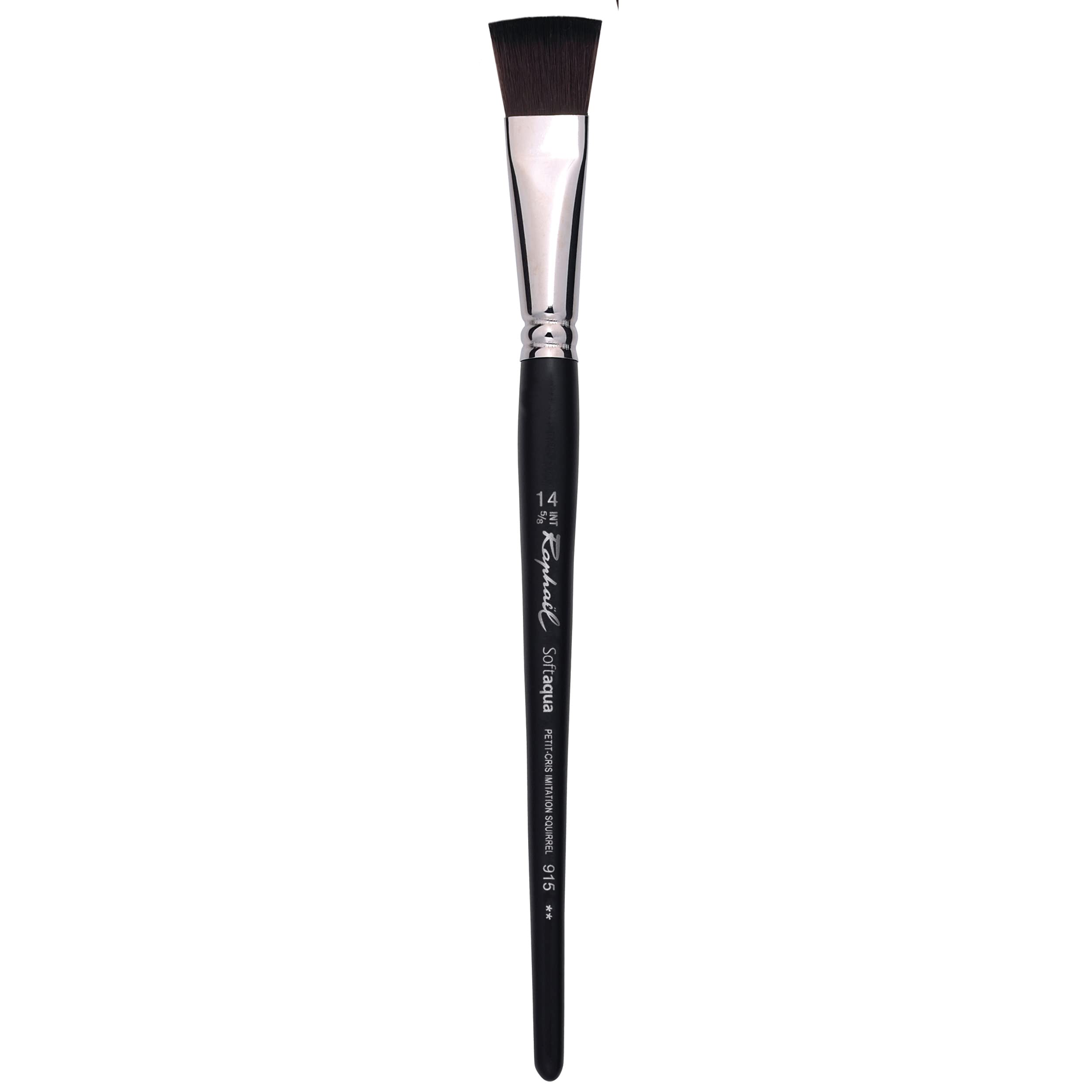 Raphael SoftAqua Synthetic Squirrel Watercolor Brush, Flat, 14