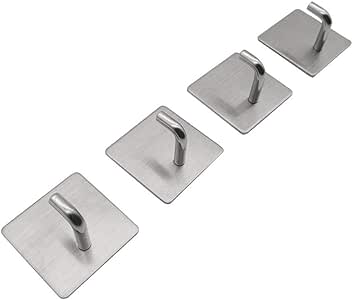 Ganchos adhesivos Thepass, ganchos de pared resistentes de acero