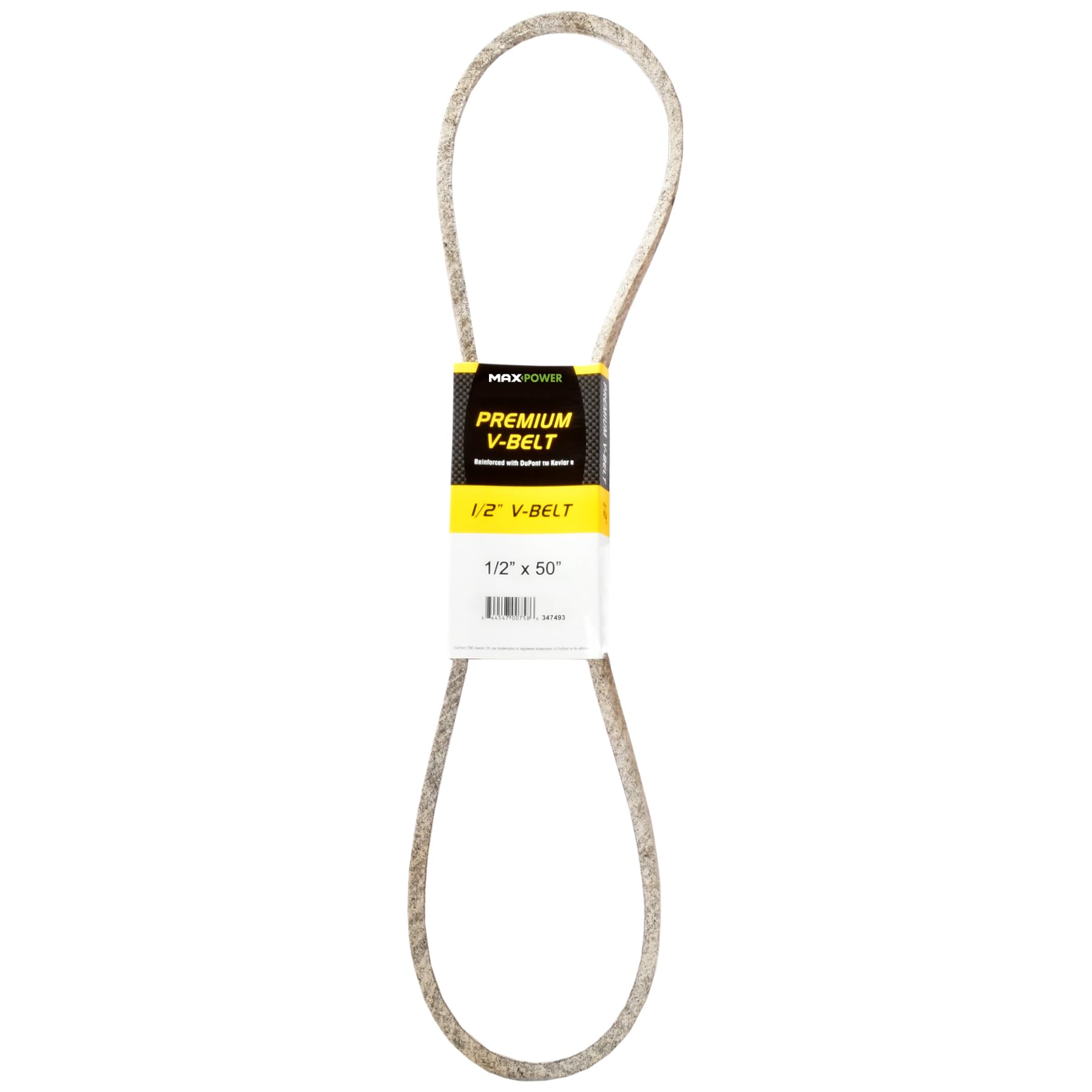 Maxpower 347493 Premium Belt Reinforced with Kevlar Fiber Cords, 1/2" x 50"