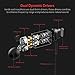 Earbuds Tsumbay In Ear Headphones with Microphone and Volume Control, Dual Drivers Earphones with HiFi Audio, Deep Bass, Wired Earphones Headset for Apple iOS and Android Phones PC Tablets