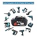TenMore 18V 6.0ah BL1860 Replacement Battery with LED Indicator Compatible with Makita 18V BL1830B BL1860B BL1840B BL1815 LXT-400,2-Pack
