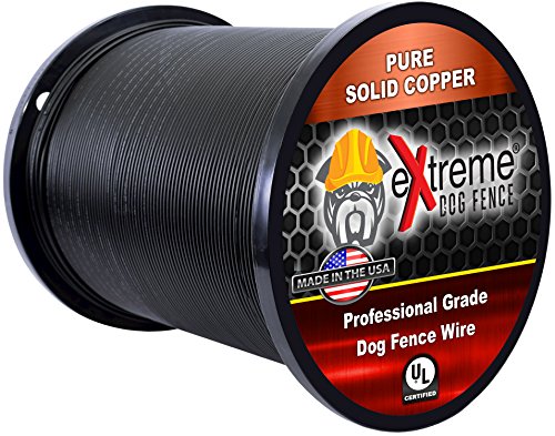 Professional Grade Super Duty Solid Core Electric Dog Fence Wire - Compatible With All Wired Electric Pet Fence Systems - 500 Feet