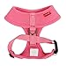Puppia Soft Dog Harness No Choke Over-The-Head Triple Layered Breathable Mesh Adjustable Chest Belt and Quick-Release Buckle, Pink, Large