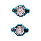 2pcs Radiator Tank Cover Racing Radiator Cap Gauges